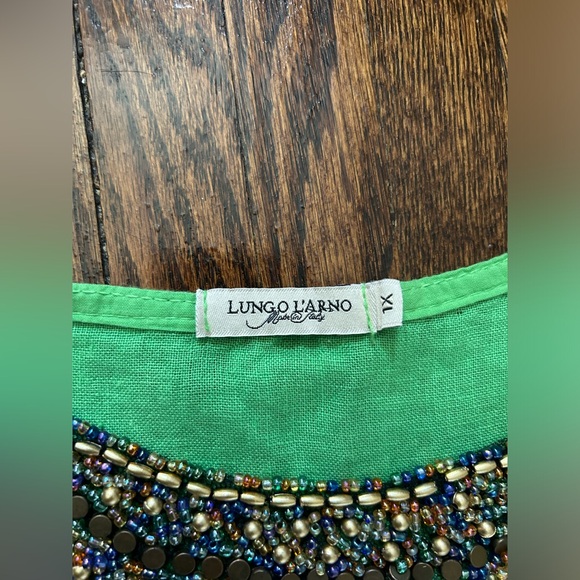 Lungo L’arno Beaded Linen Dress - Picture 6 of 17